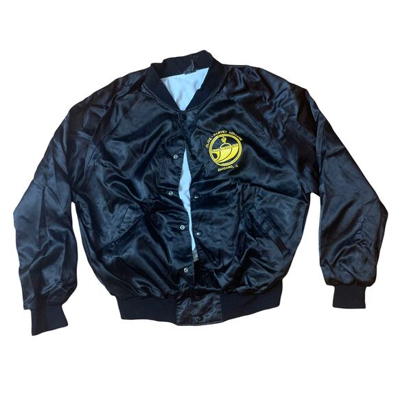 Olive Harvey college jaws karate club bomber jacket XL - Picture 1 of 4